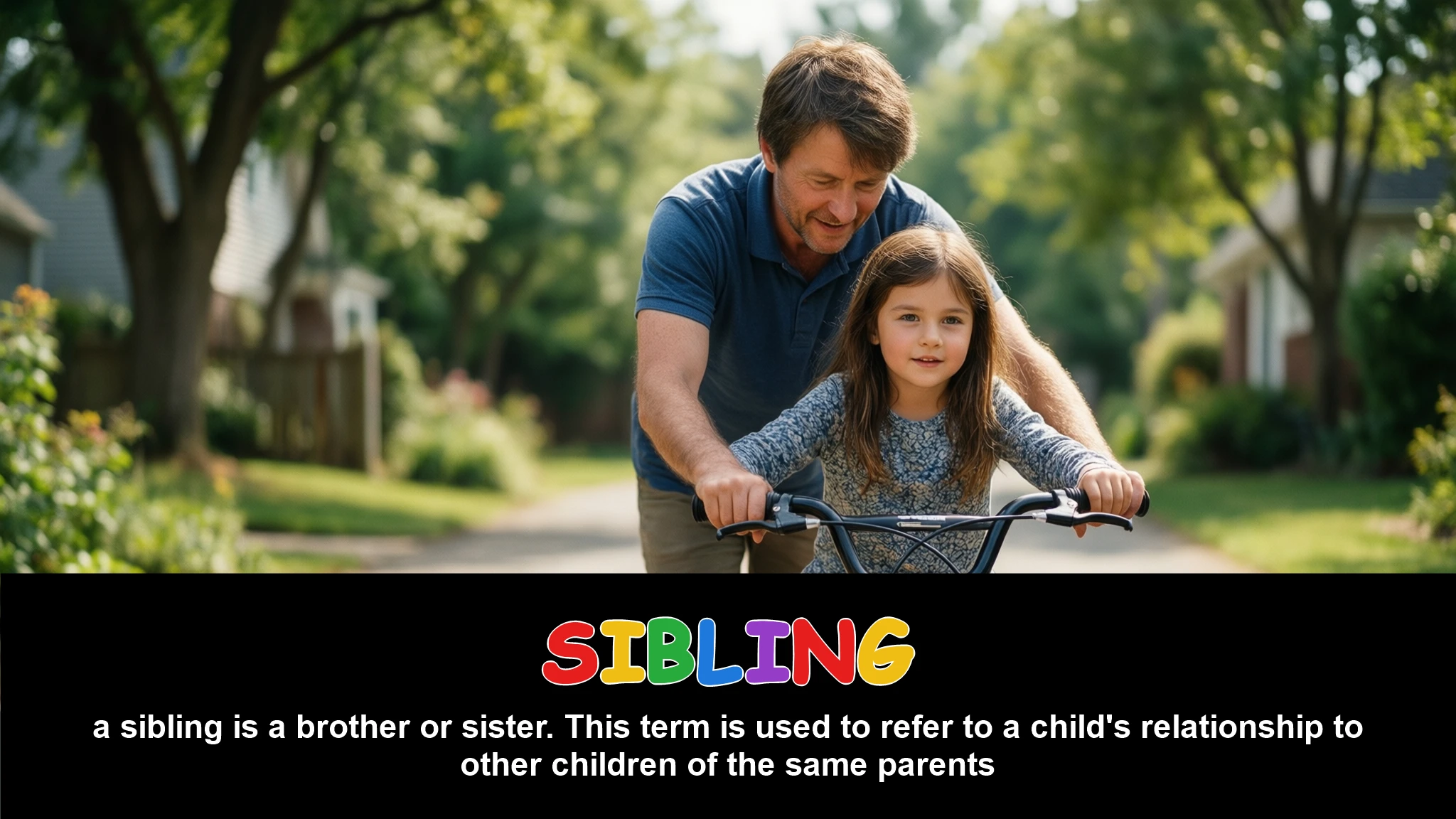 English Illustration for sibling